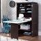 Space-Saving Armoire with Drop Leaf Desk and Adjustable Shelves for Home Office or Crafting